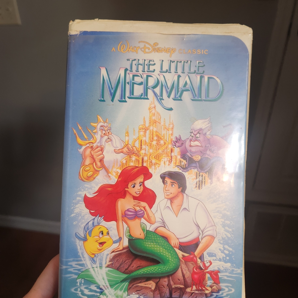 ORIGINAL VHS TAPE "THE LITTLE MERMAID" WITH THE RARE ORIGINAL COVER ART